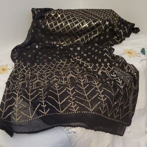 VINTAGE ASUIT Egyptian Sequined Shawl In Excellent Condition